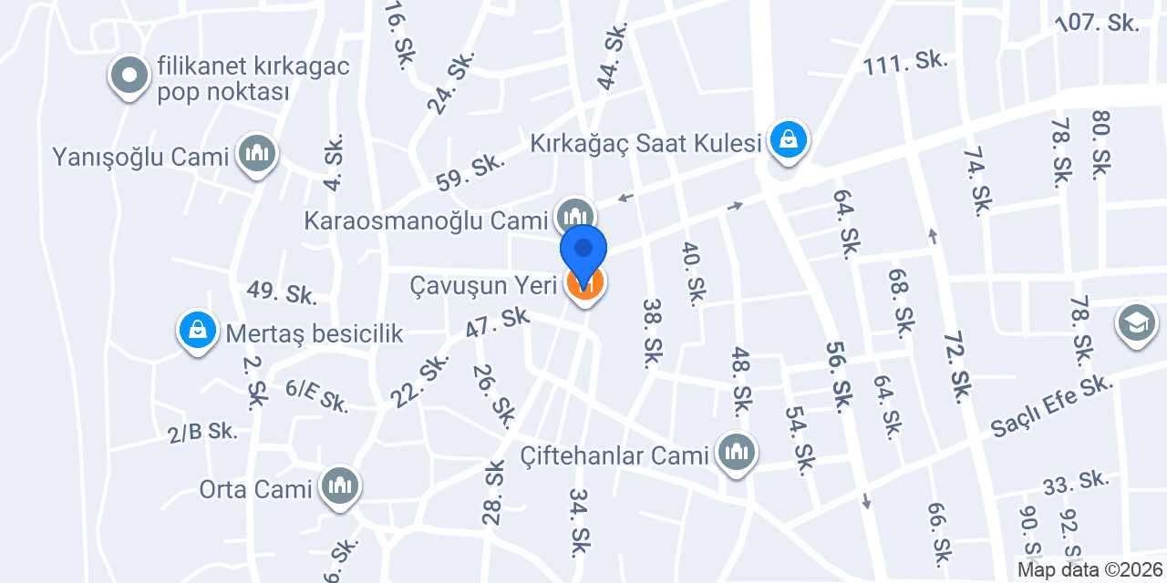 KIRKAĞAÇ ÇİLİNGİR konumu