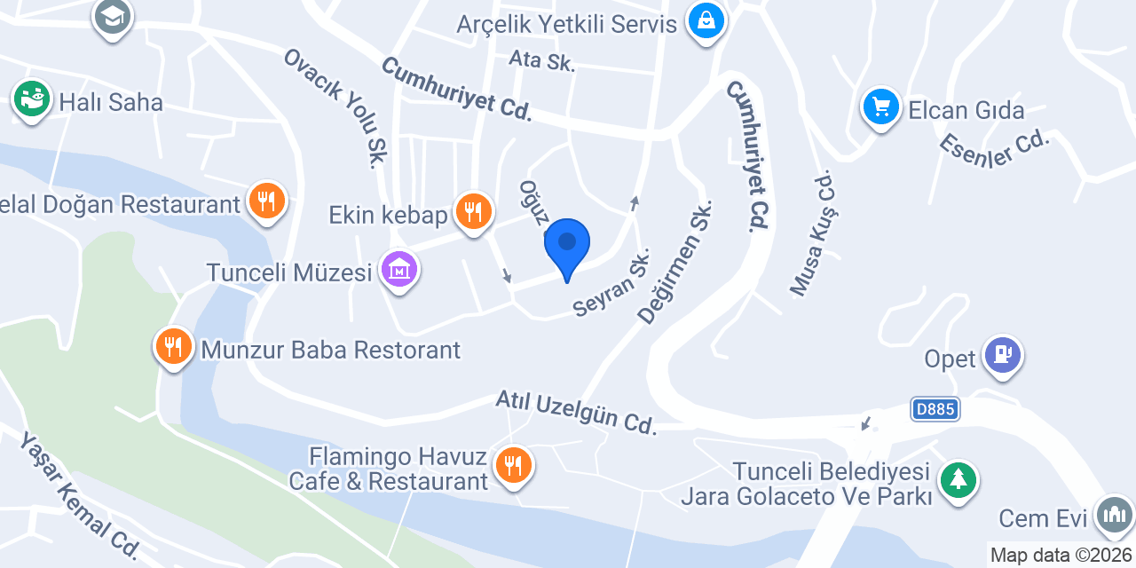 Munzur Sürücü Kursu konumu