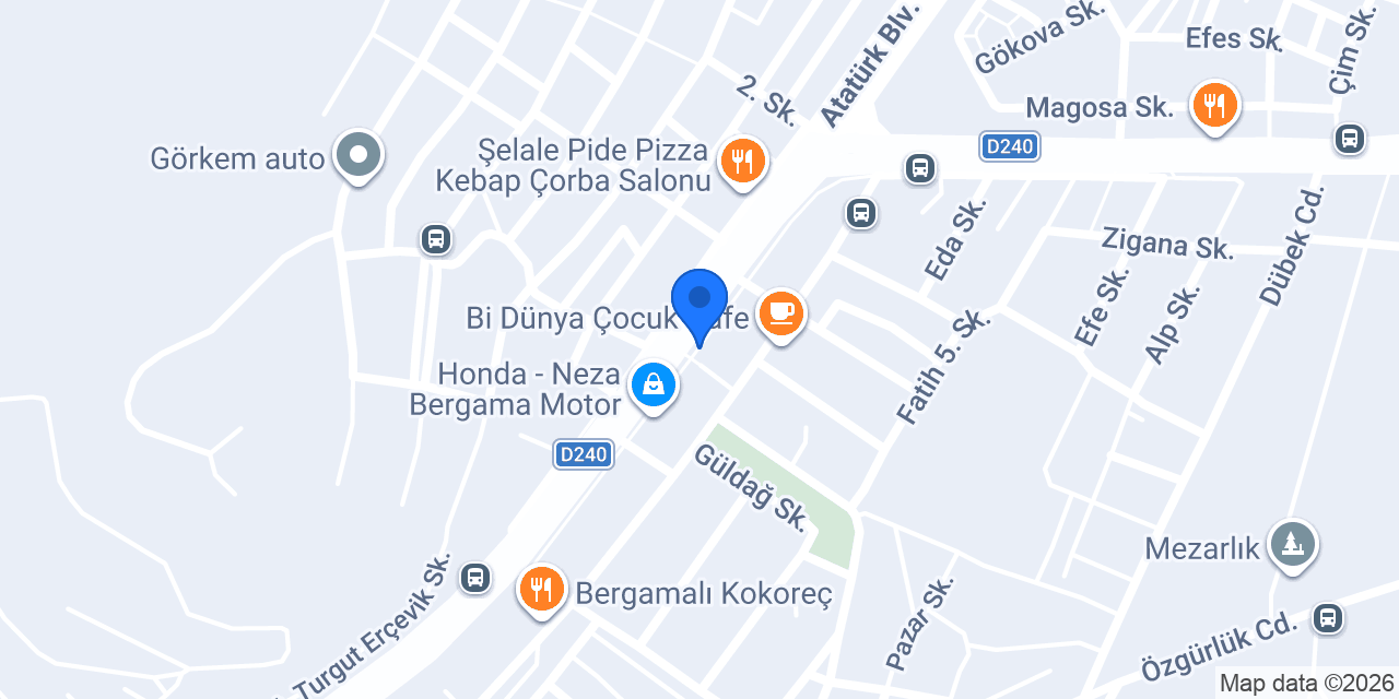 Pergamon Özel Güvenlik Eğitim Kurumu konumu