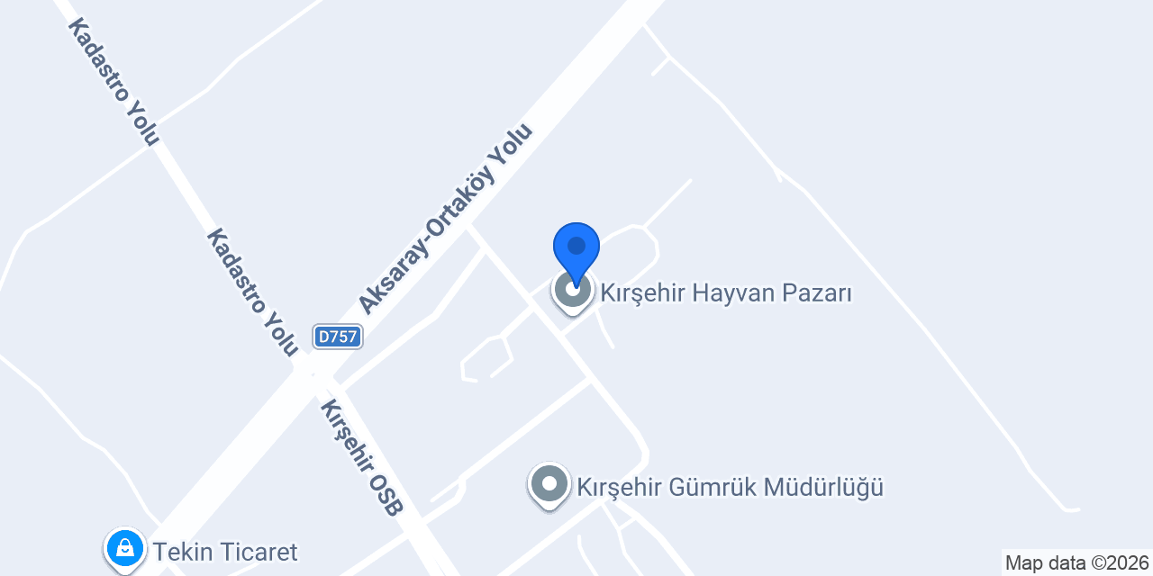 Kırşehir Ticaret Borsası konumu