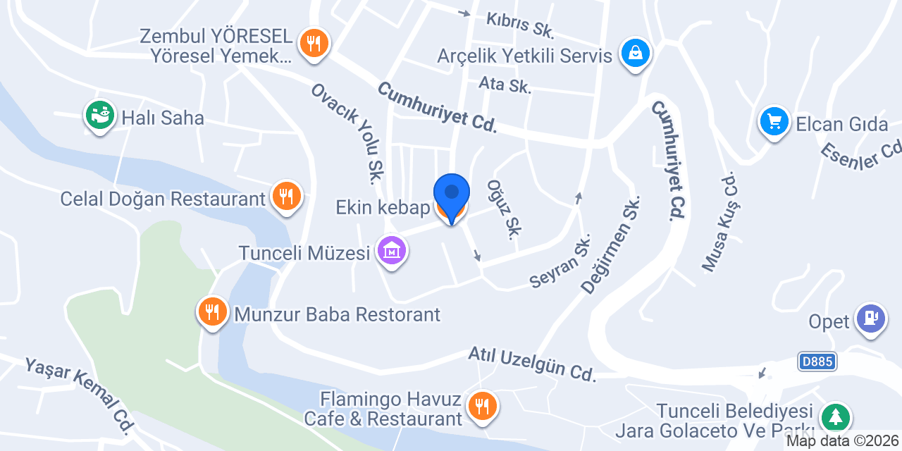 Ekin kebap konumu