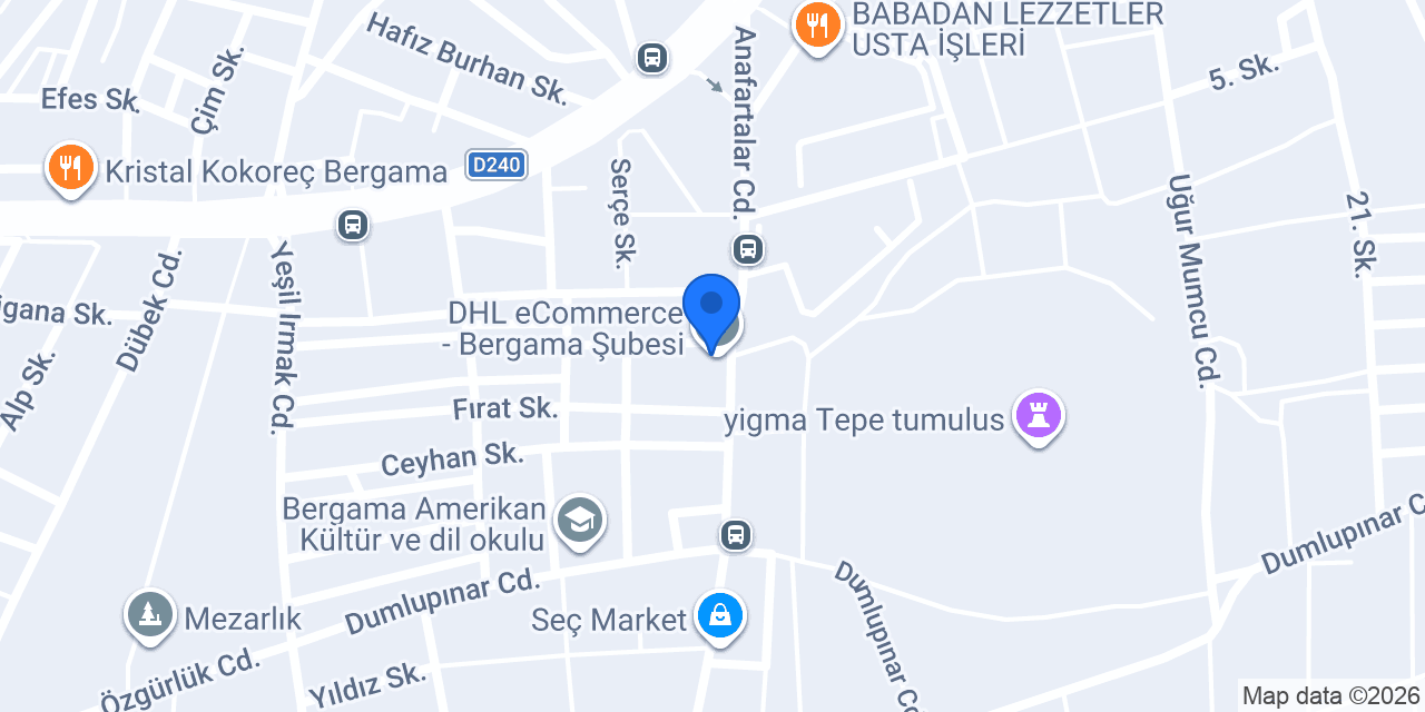 DHL eCommerce - Bergama Şubesi konumu
