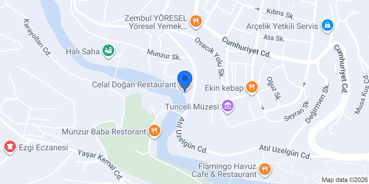 Celal Doğan Restaurant konumu