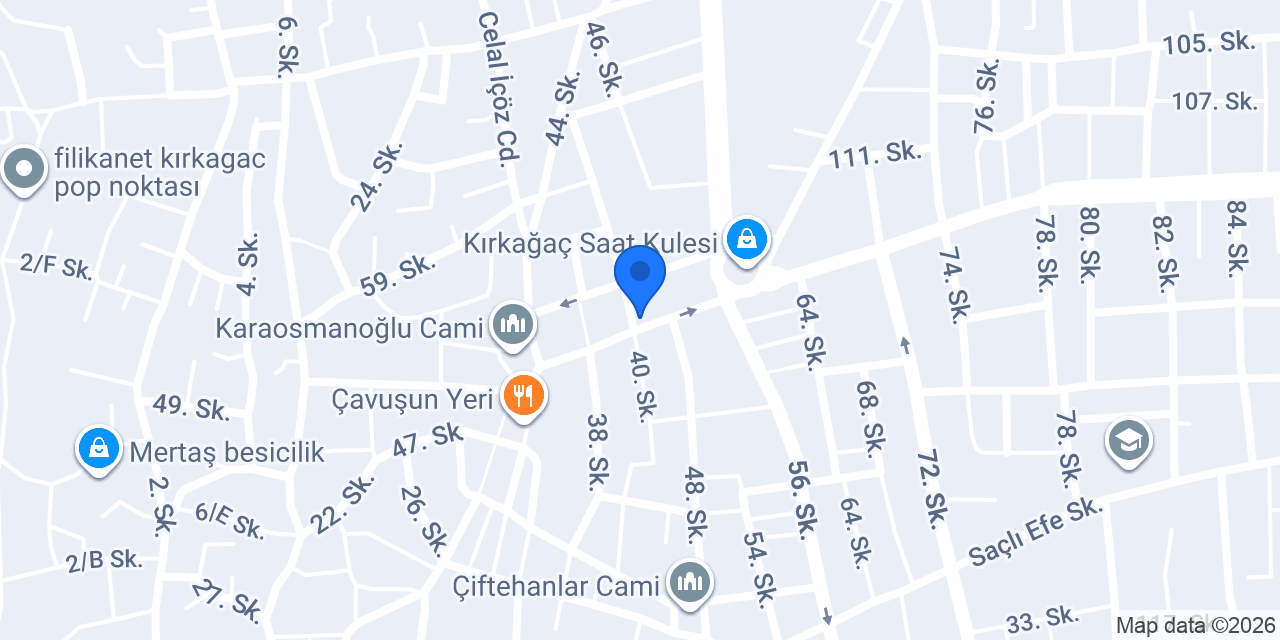 Kırkağaç Eczanesi konumu