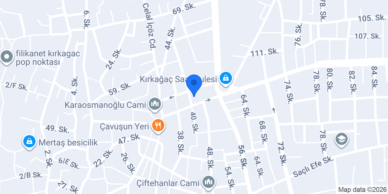 Kırkağaç Adliyesi konumu