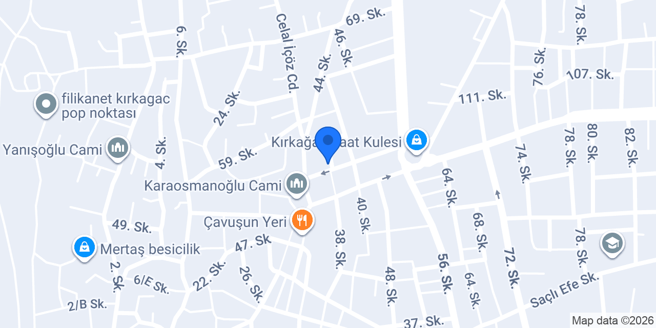 Stüdyo Çağlar konumu