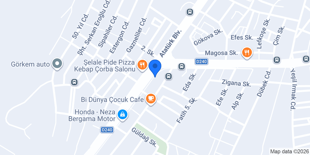 Podium Oto Yıkama konumu