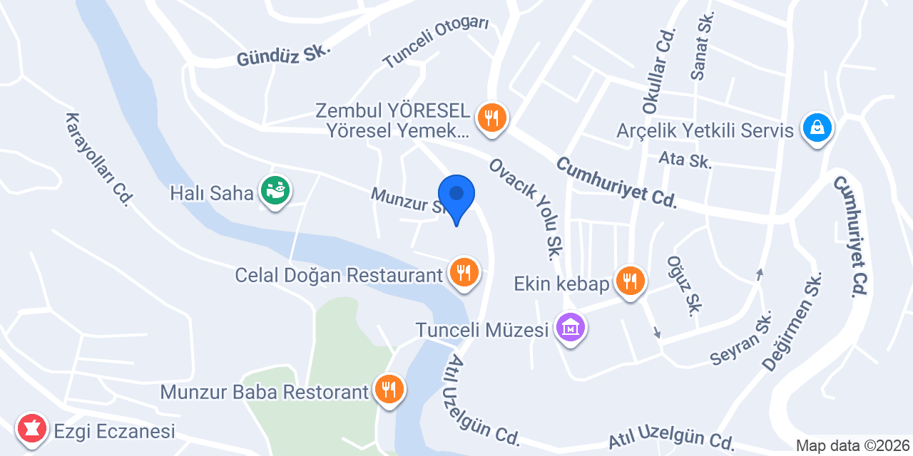Can Dersim Tuncelililer Genel Müdürlük konumu