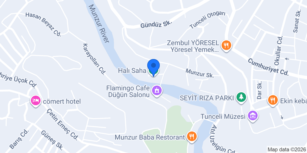 Halı Saha konumu