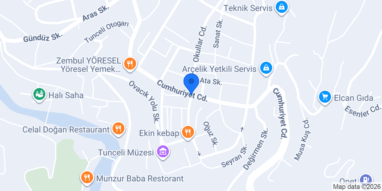 Ms Çelikler Yapı konumu