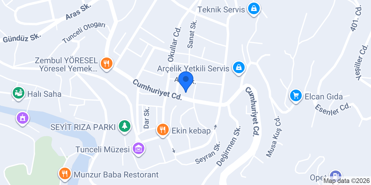 STAR MUNZUR TURİZM konumu
