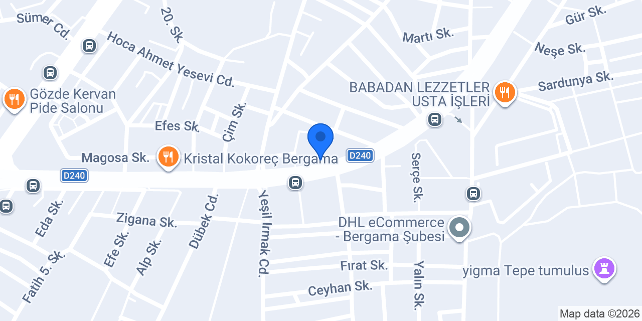 Çağdaş Otomotiv konumu