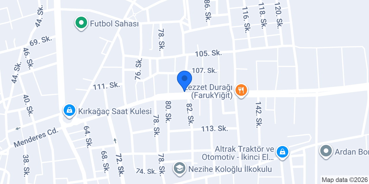 Özer Otomotiv konumu