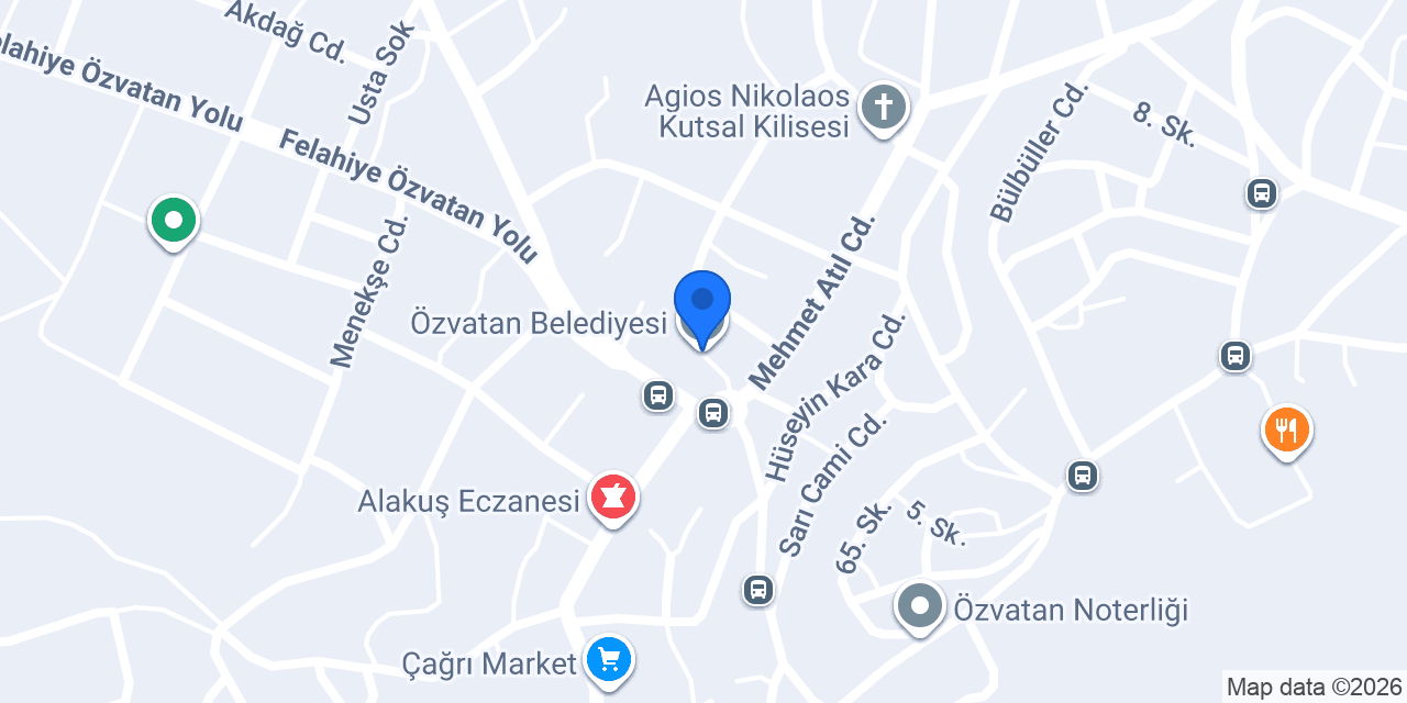 Özvatan Belediyesi konumu