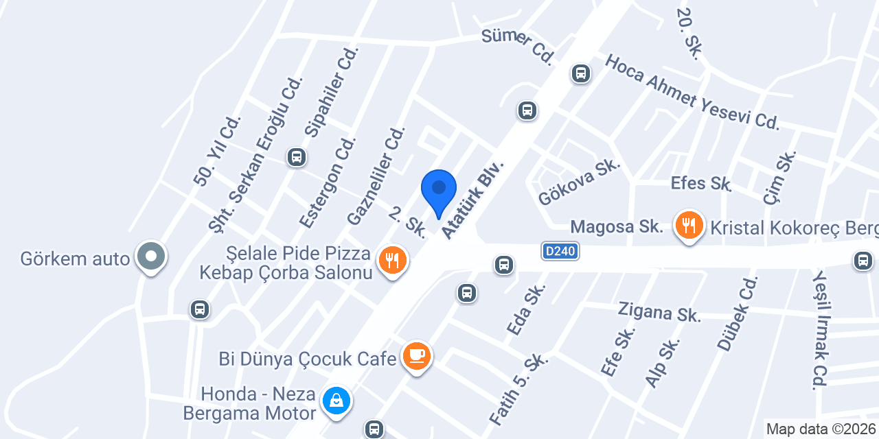 Bergama Taksi (OKYAY) konumu