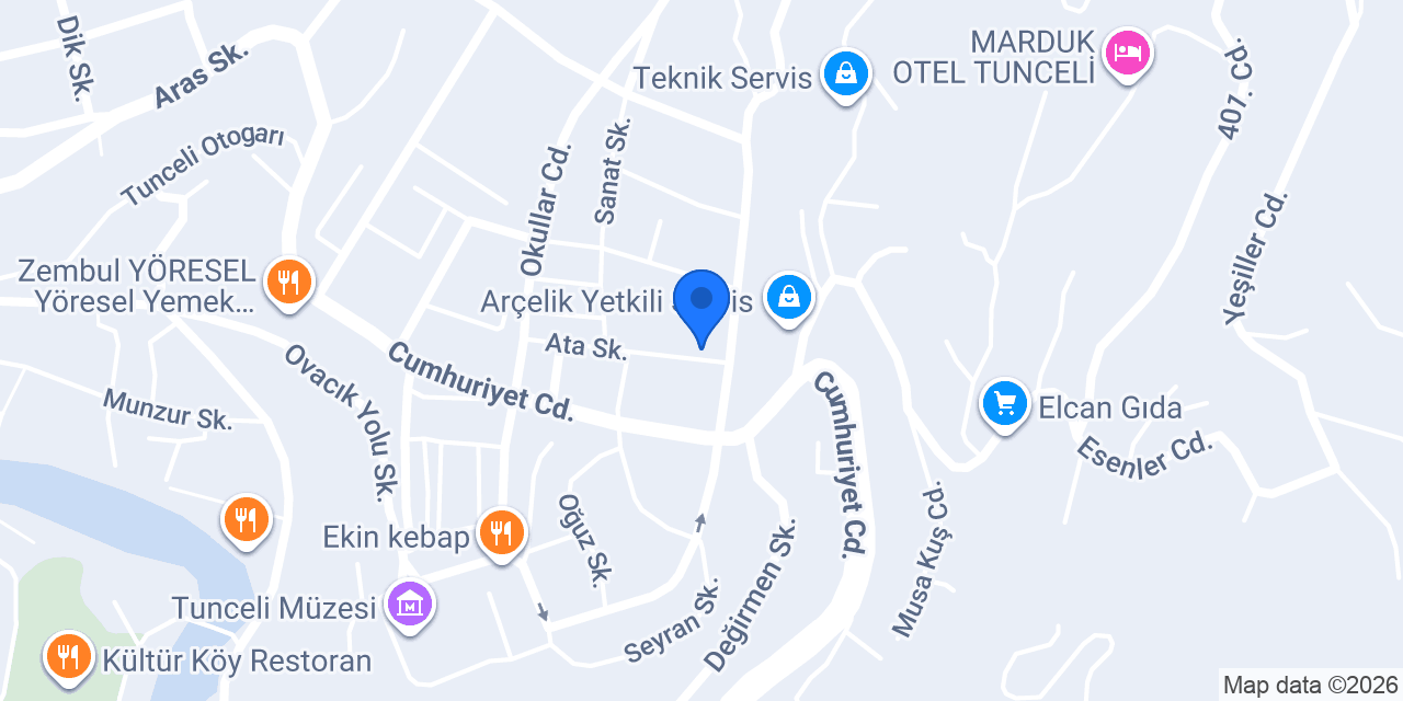 TUNCELİ WEB SİGORTA / Eren URUK konumu