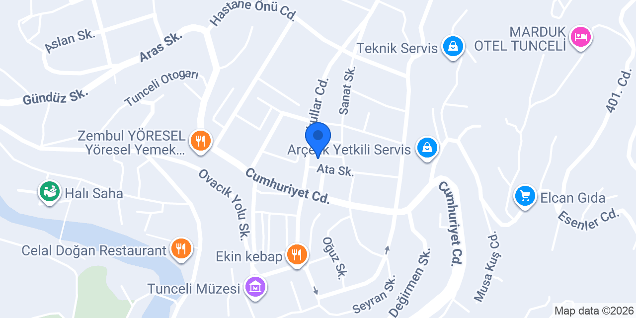 YÜKSEL HOTEL konumu