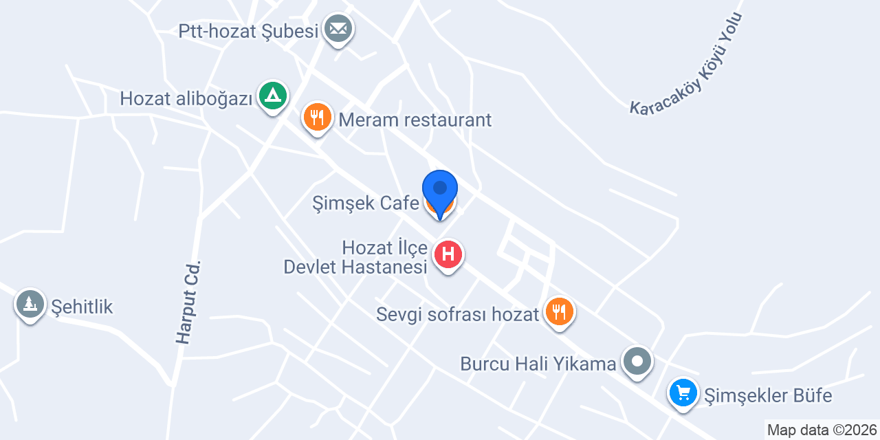 Şimşek Cafe konumu
