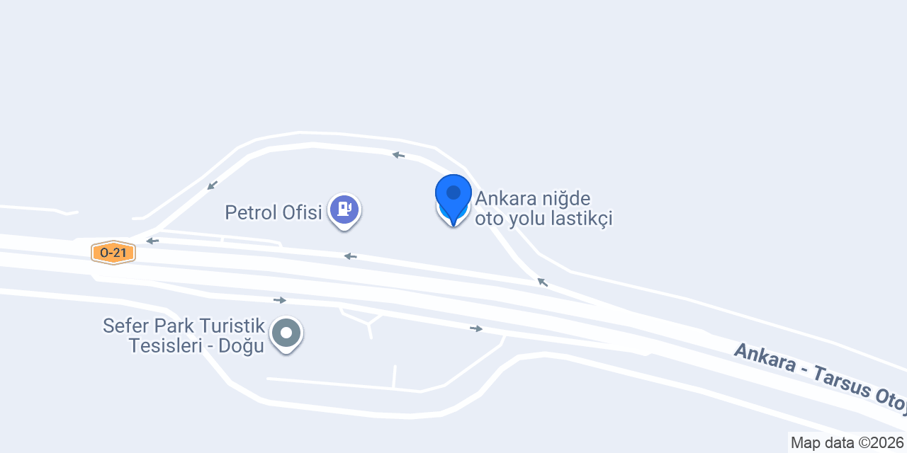 Ankara niğde oto yolu lastikçi konumu