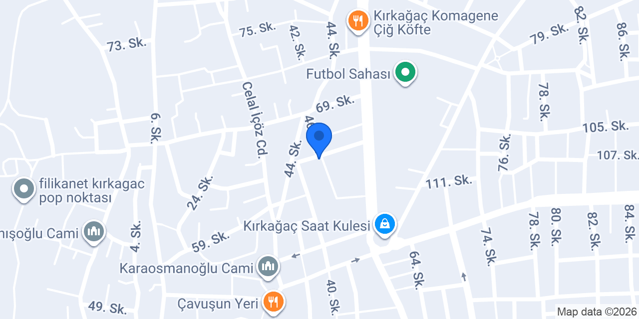 Kırkağaç Taksi konumu