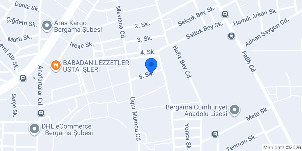 Tütüncüoğlu Mobilya konumu