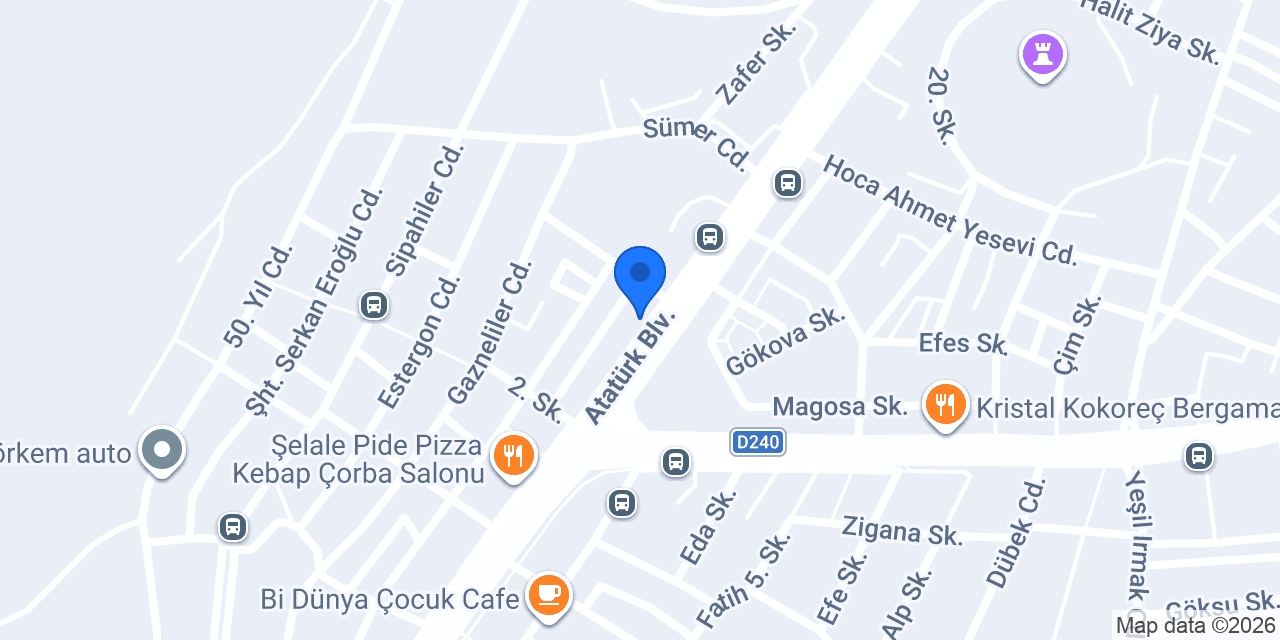 Gözde Kervan Pide Salonu konumu