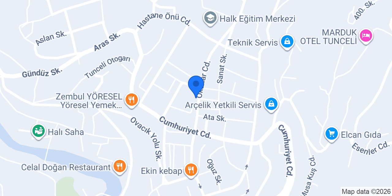 Yeşilim Saat konumu