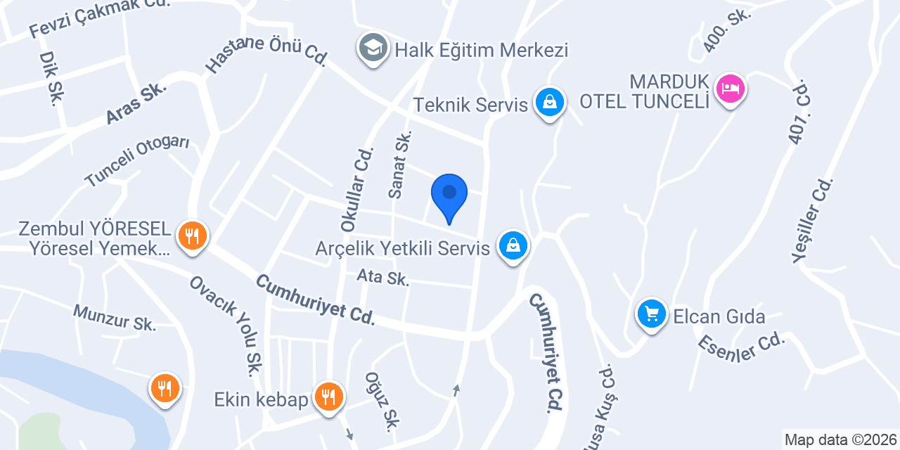 Birsel Kuaför Salonu konumu