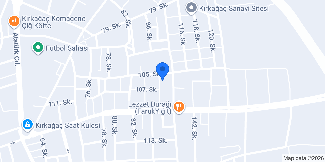 ÇAM OTOMOTİV KIRKAGAÇ konumu