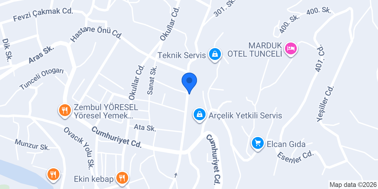 Çiçekçi 'M konumu