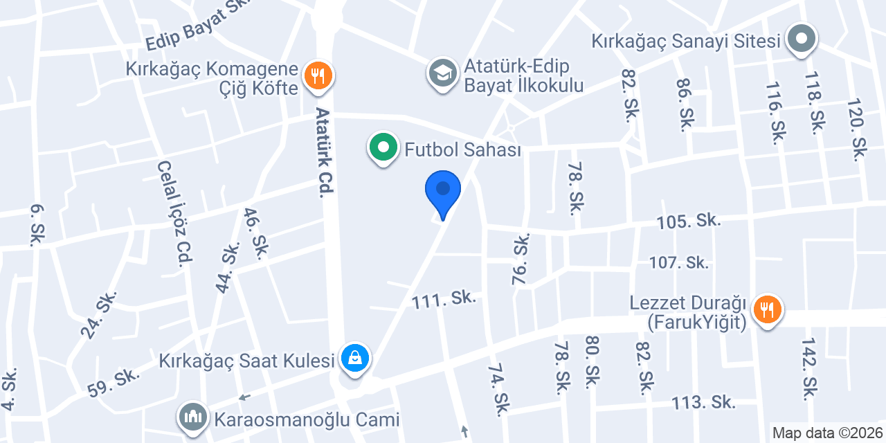 Turkuaz çiçekçilik Kırkağaç konumu