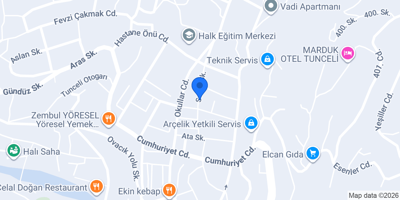 ADR İNŞAAT PROJE konumu