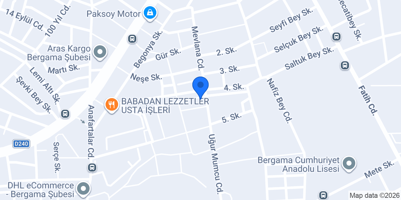 Pergamon Veteriner Kliniği konumu