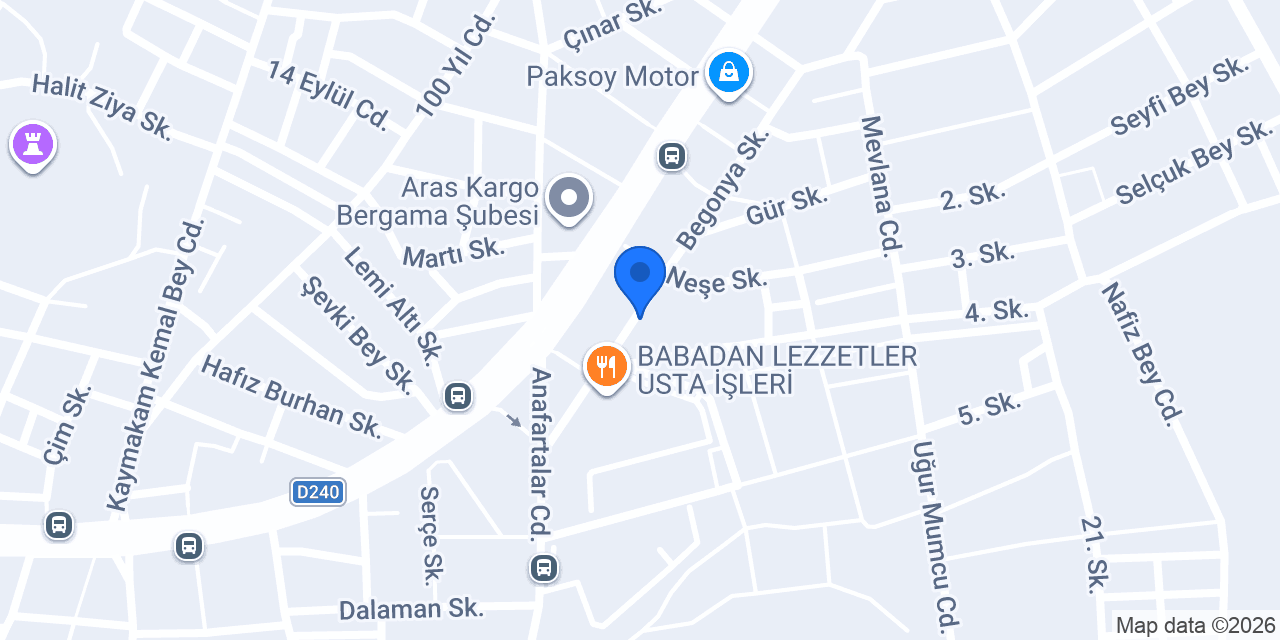 Sağlam restaurant Bergama / Babadan Usta İşleri konumu