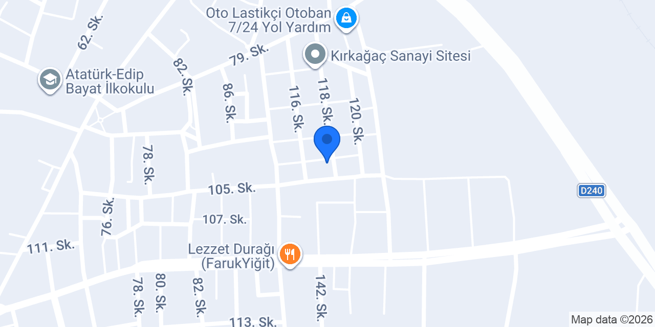 Can Traktör Tamirhanesi konumu