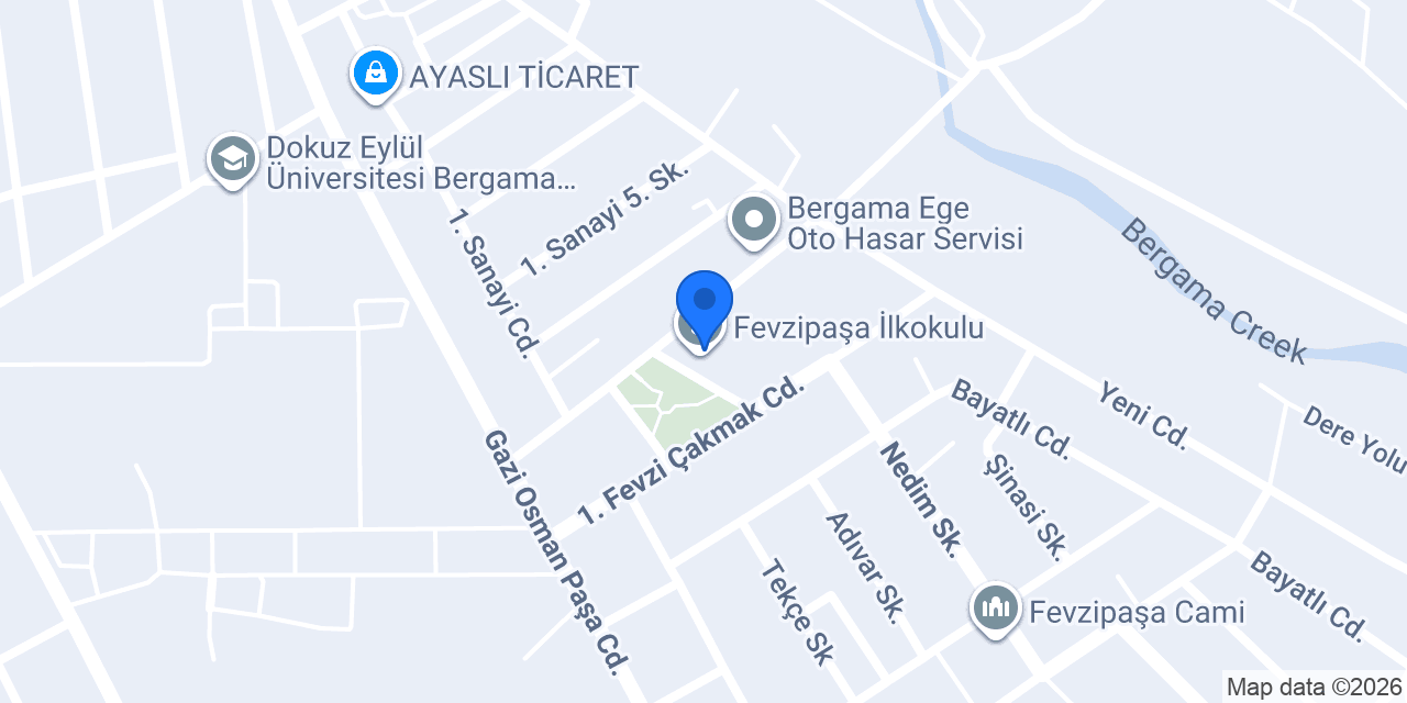 Fevzipaşa İlkokulu konumu
