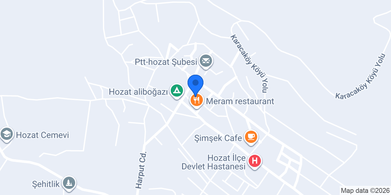Hozat Belediyesi konumu