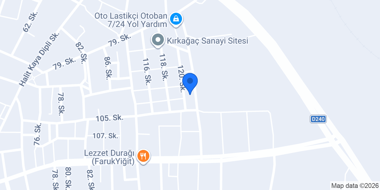 Kırkağaç Oto Lastik konumu