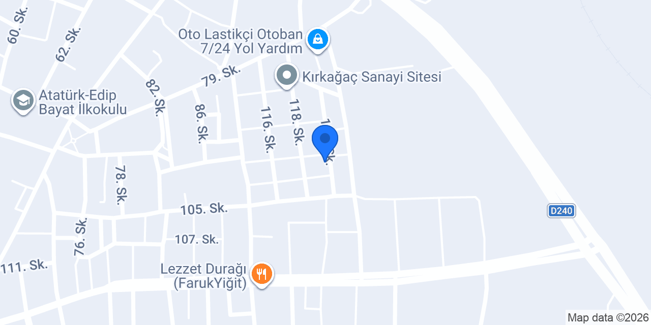 Baran oto kaporta konumu