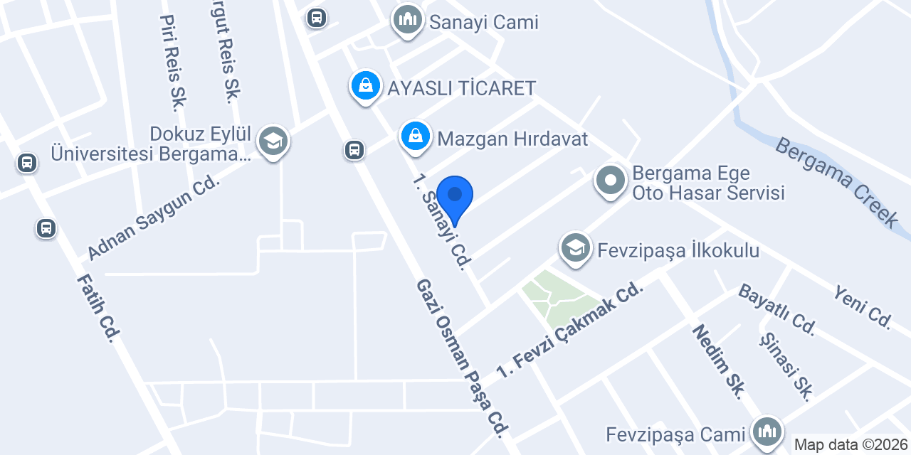 Coşkun Oto Boya konumu