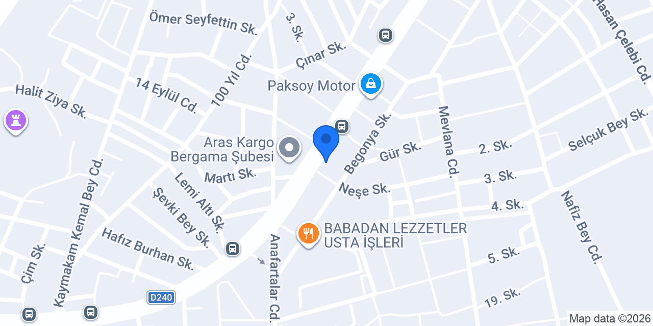 Aras Veteriner Kliniği konumu