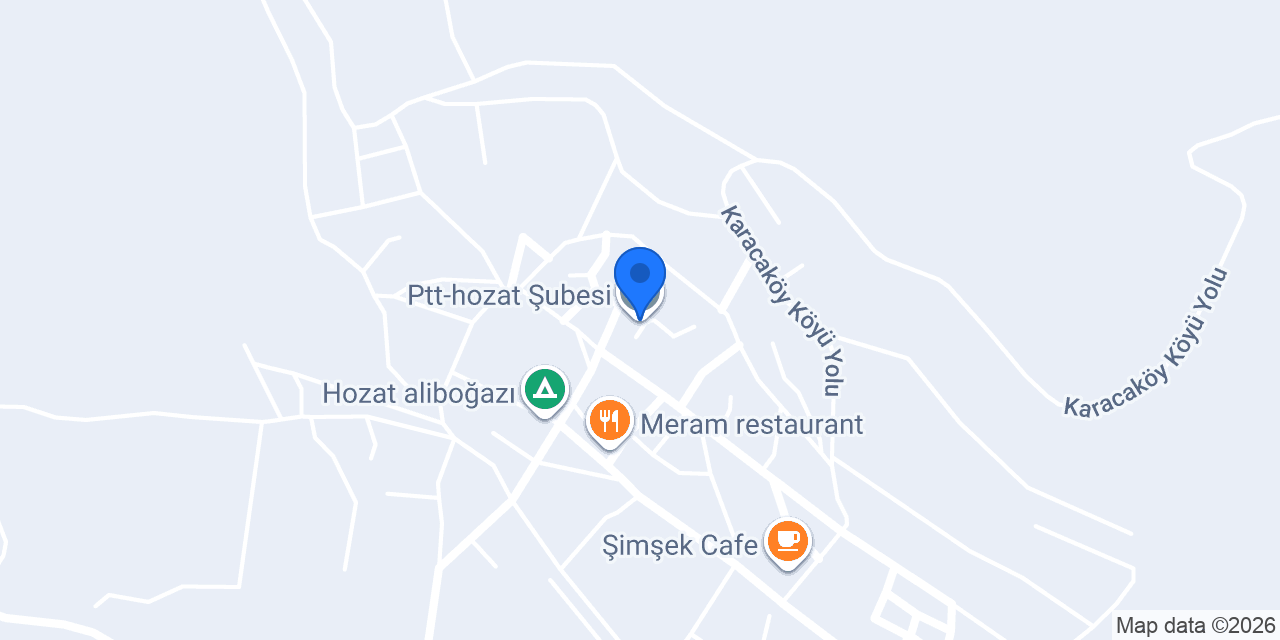 Ptt-hozat Şubesi konumu