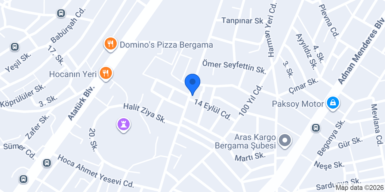 Benşef Döner konumu