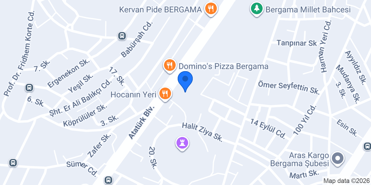 ATA TESİSAT BERGAMA konumu