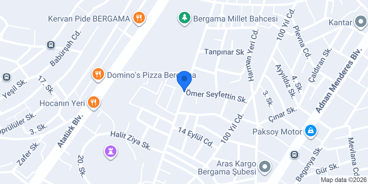 Bakırçay Ormancılık mühendislik konumu