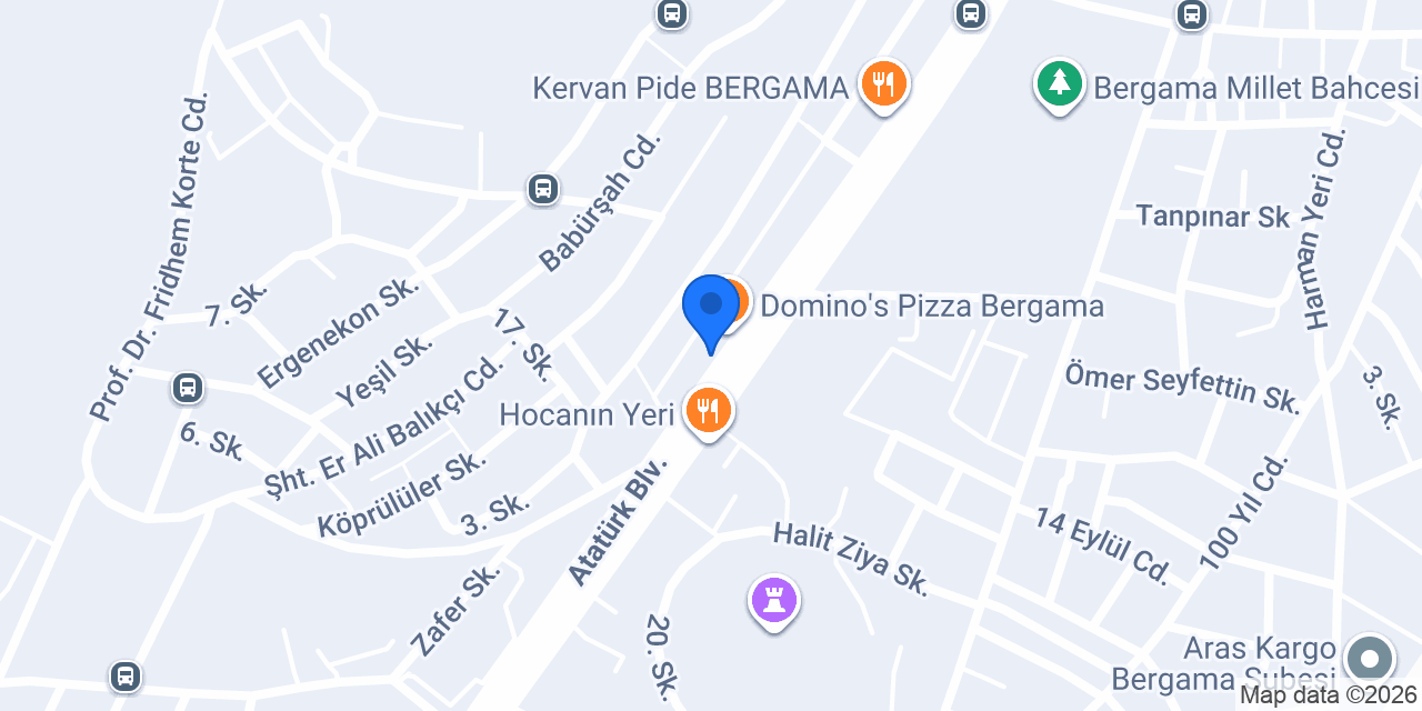 Halkbank Bergama Şubesi konumu