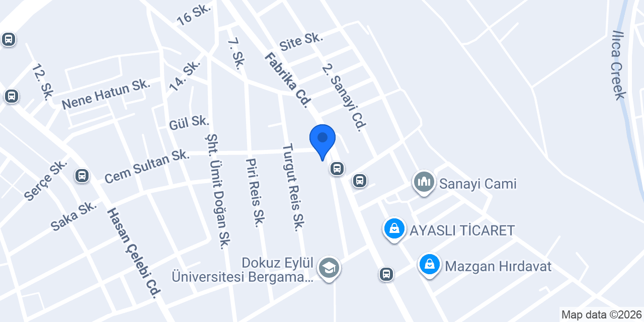 Kozaklı Demir Çelik konumu