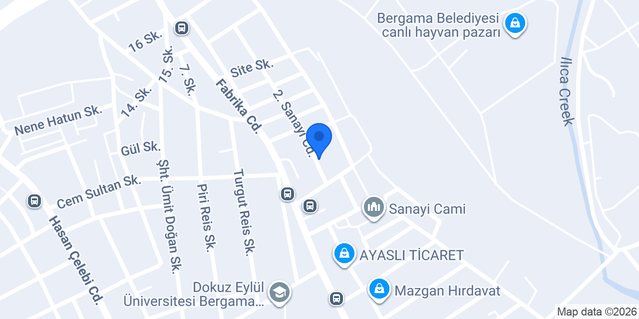 Kırca Metal ve Yapı Ürünleri San. Tic. LTD. ŞTİ. konumu