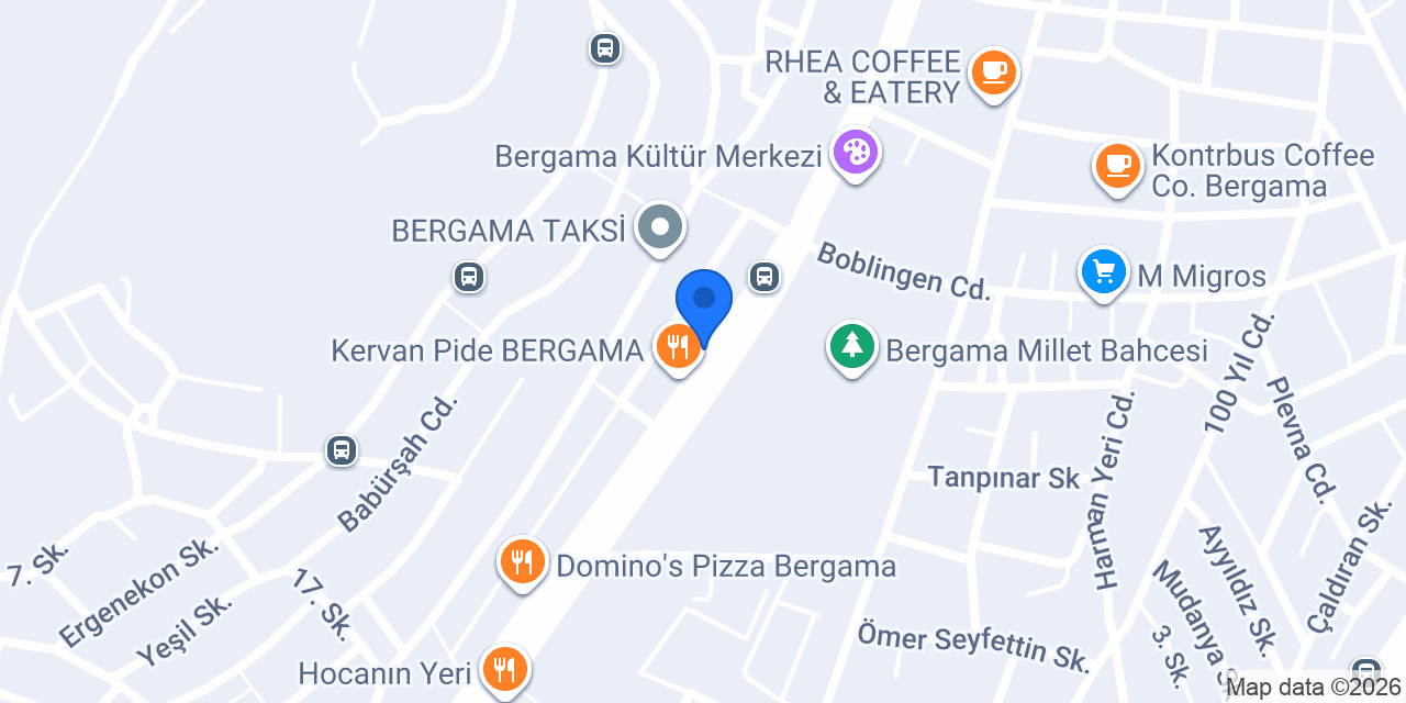 Fıstık Baklava - Bergama Şubesi konumu