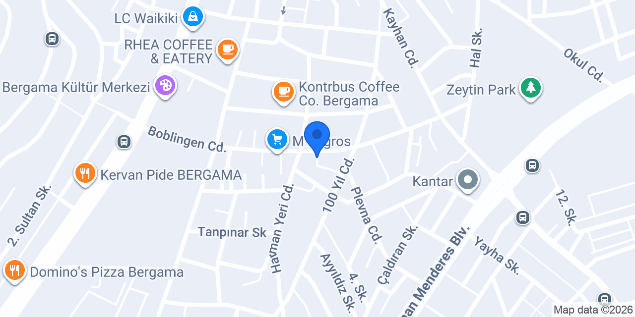 Kuzey Ege Rent A Car konumu